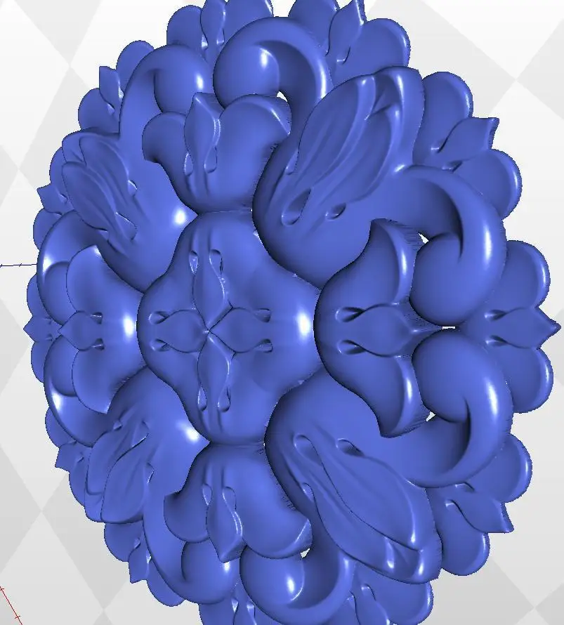 

for cnc in STL file rosette_58 3d model relief format 3d
