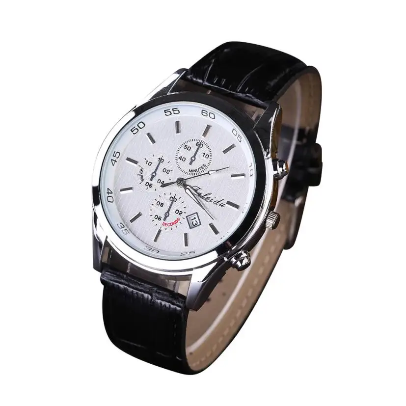 

Brand Mens Watches Women Leisure Clock Reloj Luxury Faux Leather Quartz Wrist Watch Men Business Watches Relogio Masculino #JO