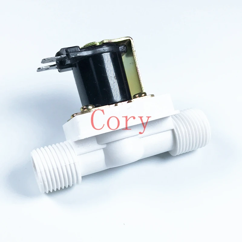 1/2"BSPP 2Way Nylon Plastic Solenoid Valve 220VAC NC Water Air Gas