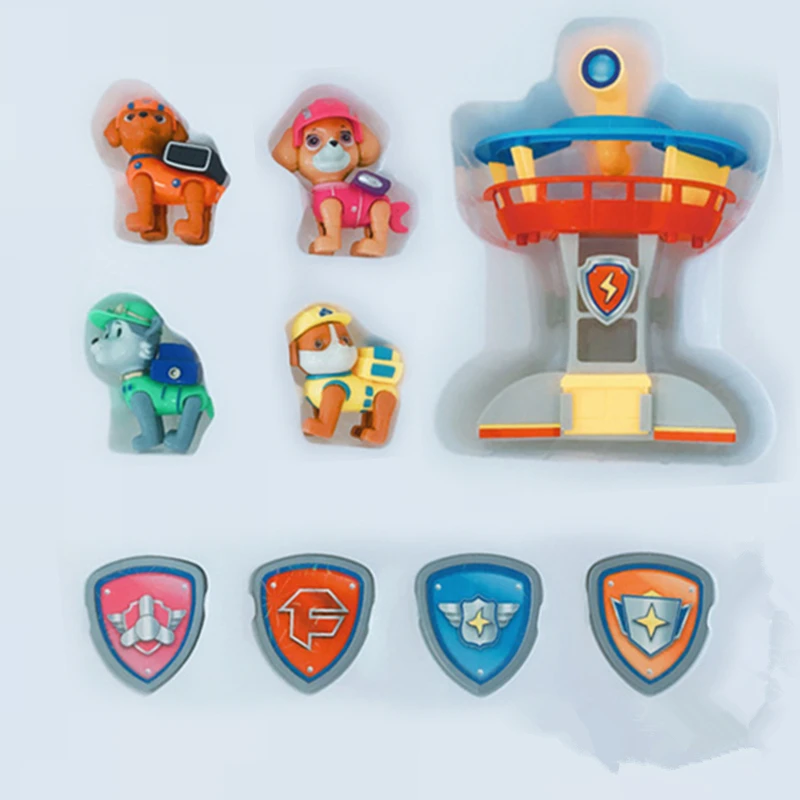 

Paw Patrol Rescue tower Command center Command tower Patrulla Canina PVC Action Figure Anime Model Toys for children gift