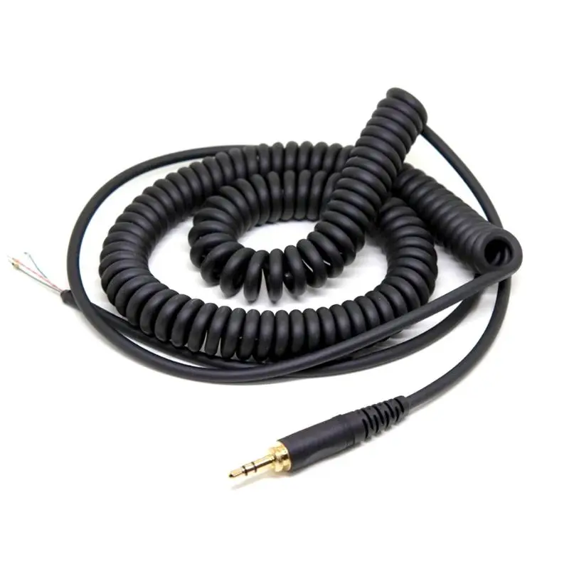 Cable de Repuesto para Auriculares con Conector de 6,5 mm Zerone Cable de Audio en Espiral de 3,5 mm Cable de Audio en Espiral para Auriculares Beyerdynamic DT 770/770PRO/990/990Pro 