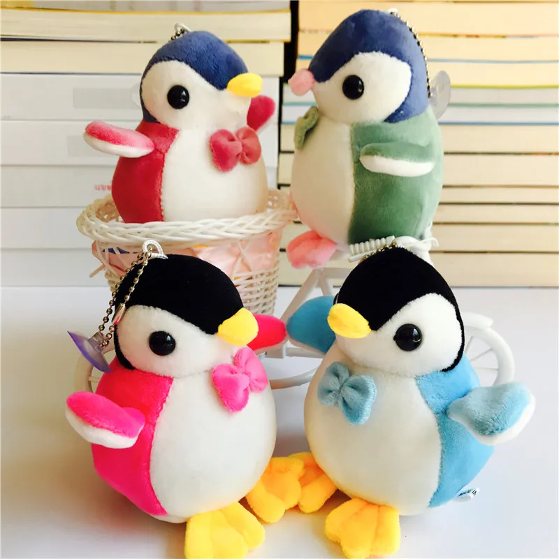 1pcs Cute Penguin Plush Anime Keychain Car Key Keychains Ring Holder Pendant for Bag Gifts Women Girl | Украшения и аксессуары