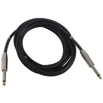 

3 Meter Guitar Cable Bass Electric Jack Cord Plug Low Noise Black