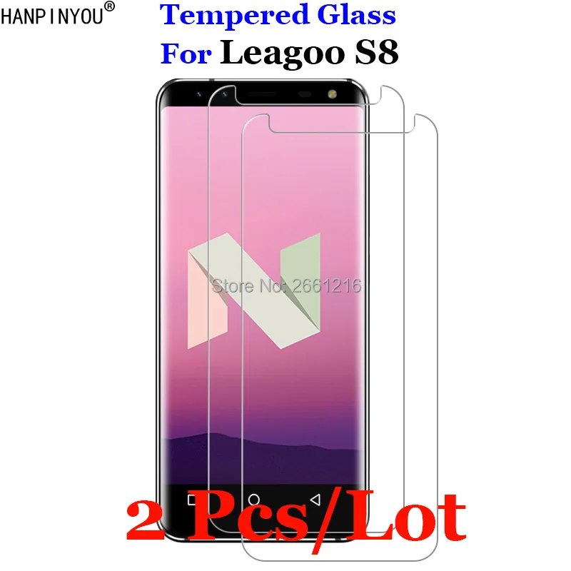 2 шт./лот для Leagoo S 8 закаленное Стекло с уровнем твердости 9 H 2.5D Премиум Экран