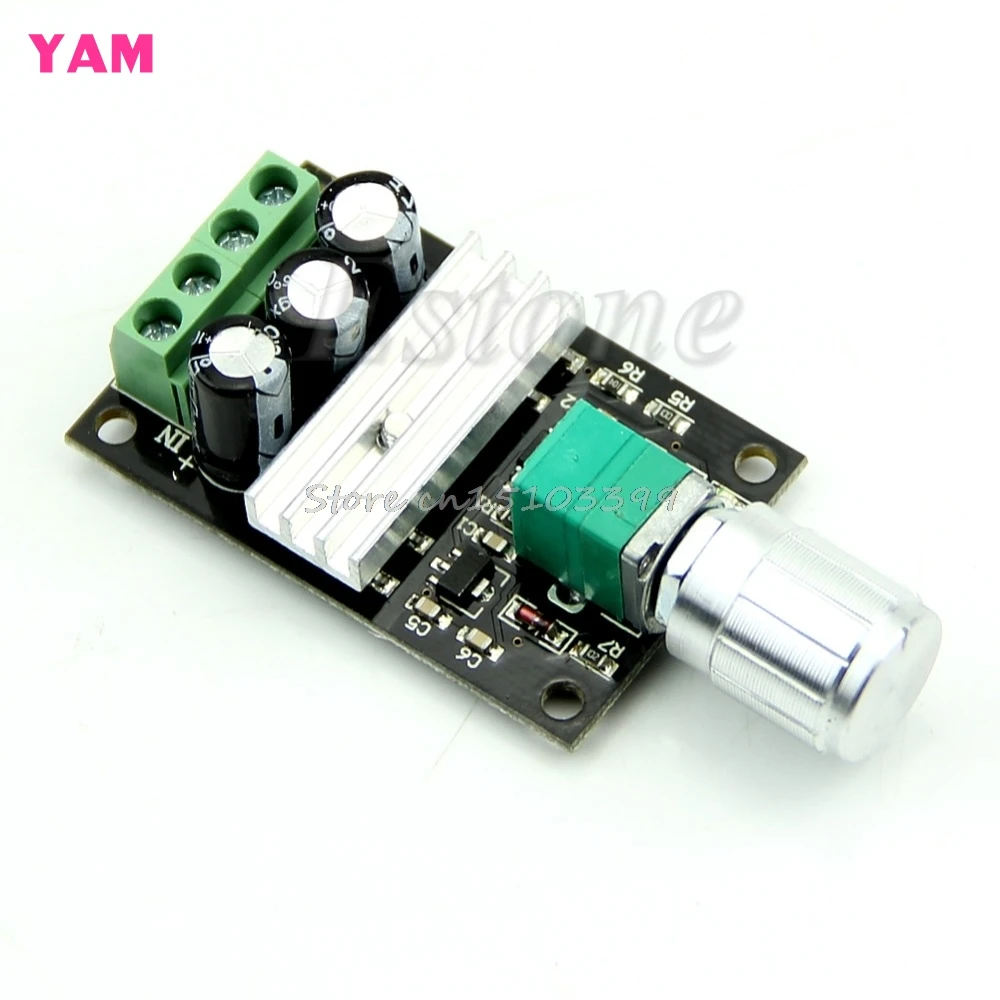 

PWM DC 6V 12V 24V 28V 3A Motor Speed Control Switch Controller 1203BK Drop Ship