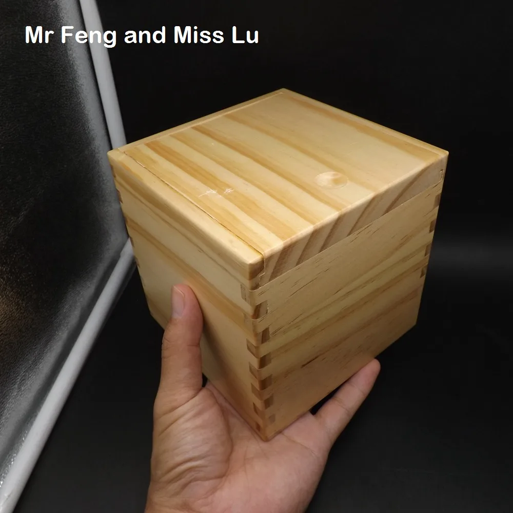 

Wooden Color 13 cm Magic Box Puzzle With Special Mechanism Game Brain Teaser Toy Wood Box Collection Secret Box