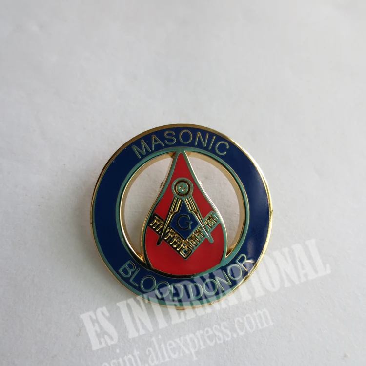 Масонский значок булавки на лацканы Mason FreemasonLPM067 масонский кровоноситель 1,9 см