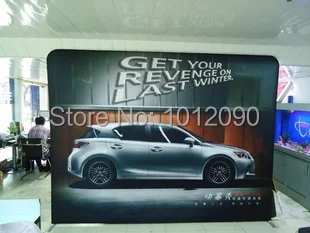 

3x3 Straight fabric backpdrop show, Fast screen multimedia show, Fabric backdrop wall