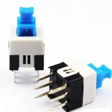 10 шт. 8x8 мм 6 Pin DIP самоблокирующийся замок ВКЛ./ВЫКЛ. Переключатель питания