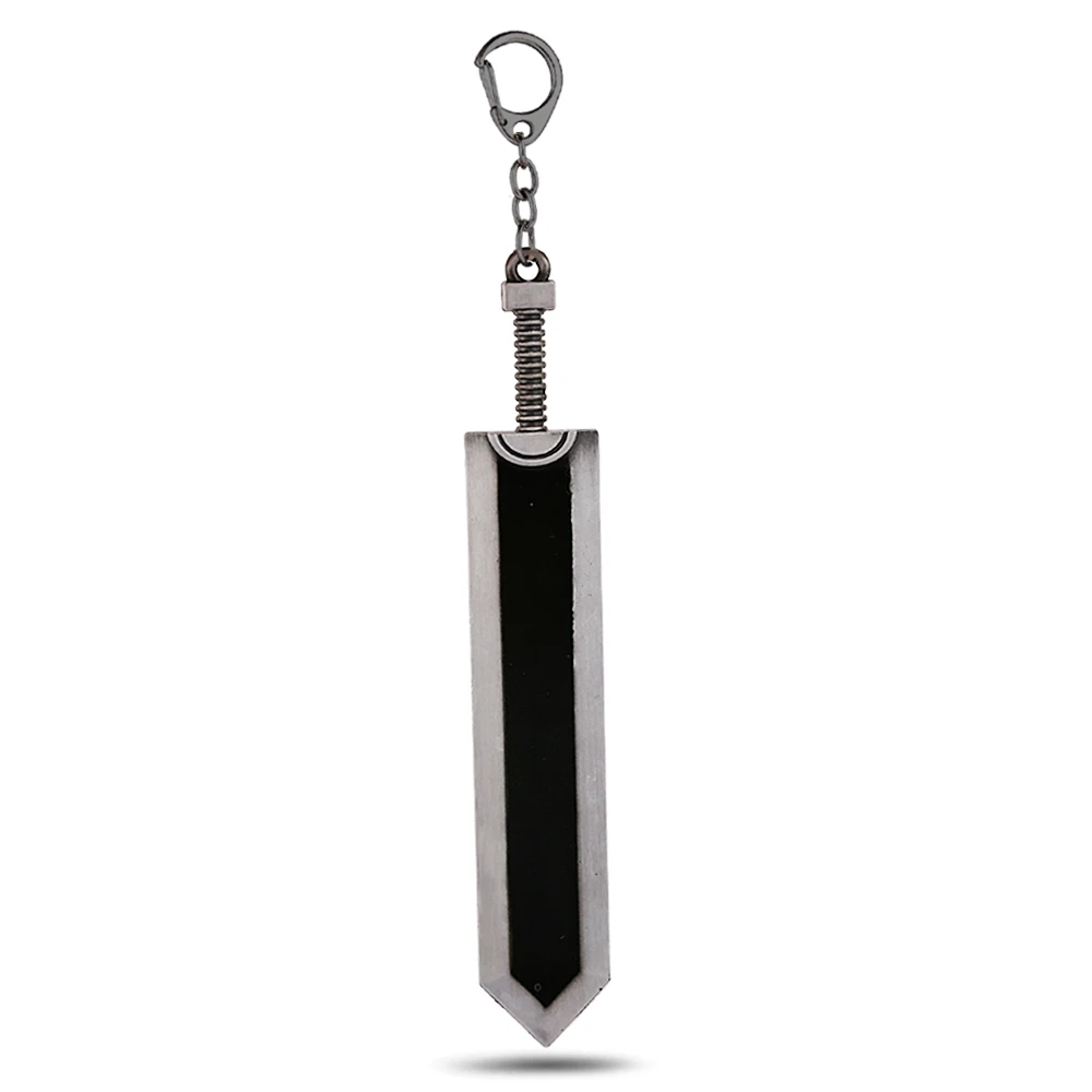 

PS4 Game Berserk Keychain The Black Swordsman Metal Aroundight Sword Pendant Legend Warrior Weapons Keyring Men Jewelry llaveros