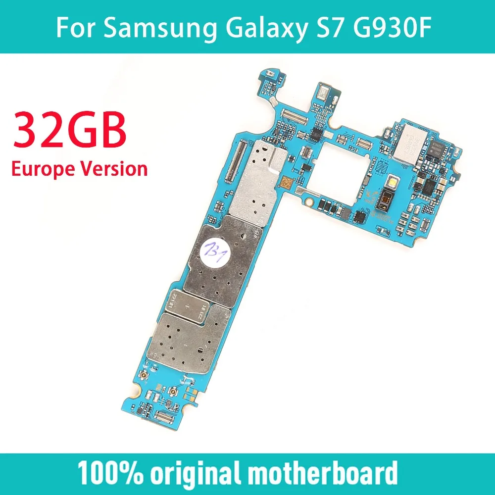 Оригинальная Замена материнской платы G930F для Samsung Galaxy S7 32 ГБ разблокирована сеть