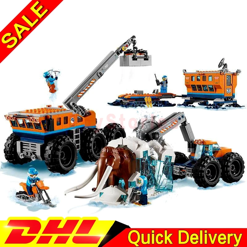 

Lepin 02111 City Kits The 60195 Arctic Mobile Exploration Base Set Model Building Blocks Bricks legoings Toys Birthday Gifts