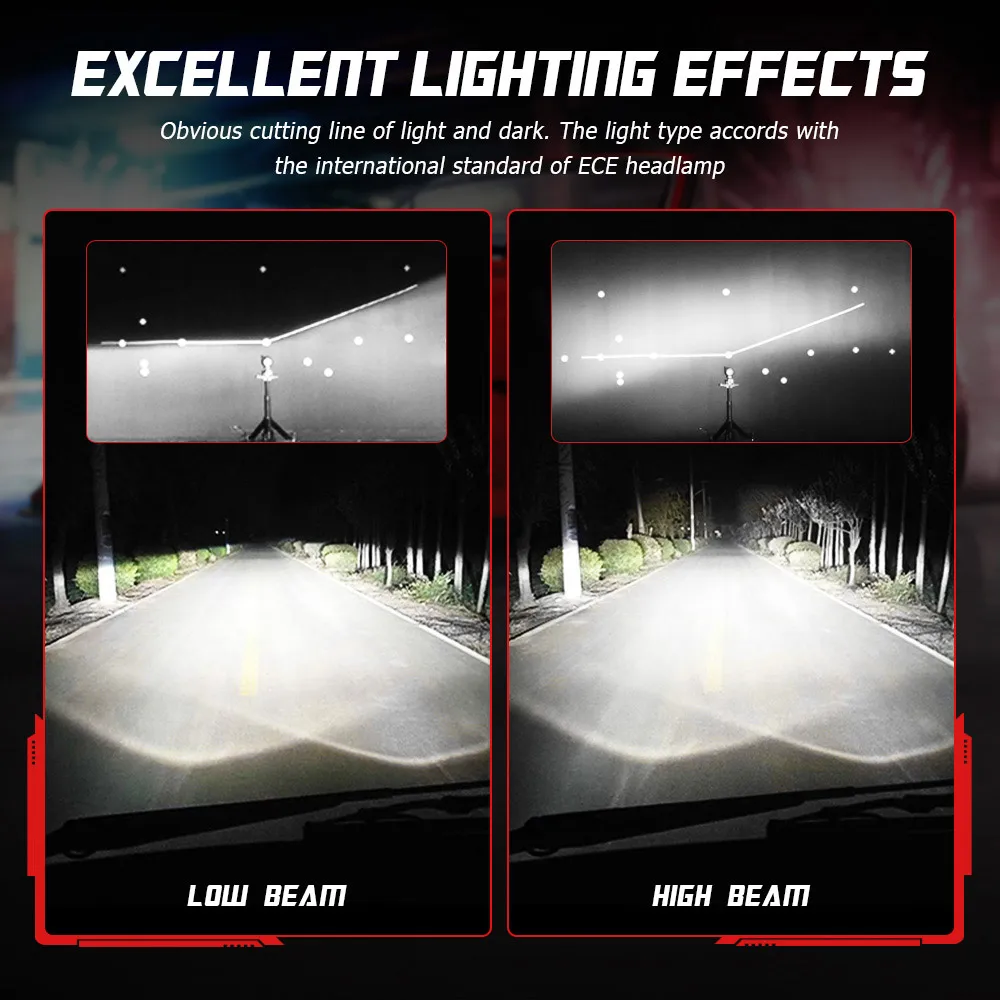 Светодиодные лампы NOVSIGHT H11 H4 H7 9005 9006 HB3 HB4 H1 H3 55 Вт 6000 лм|Передние LED-фары для авто| |
