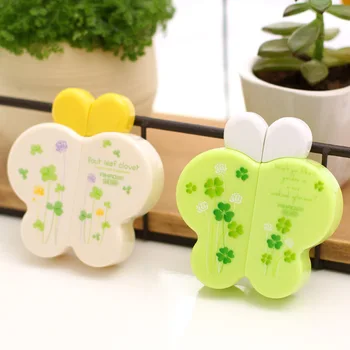 

2 pcs/Set Correction Tape Creative Cartoon Kawaii Cute butterfly Lucky Clover School & Office Stationery Supplies Gift Papelaria