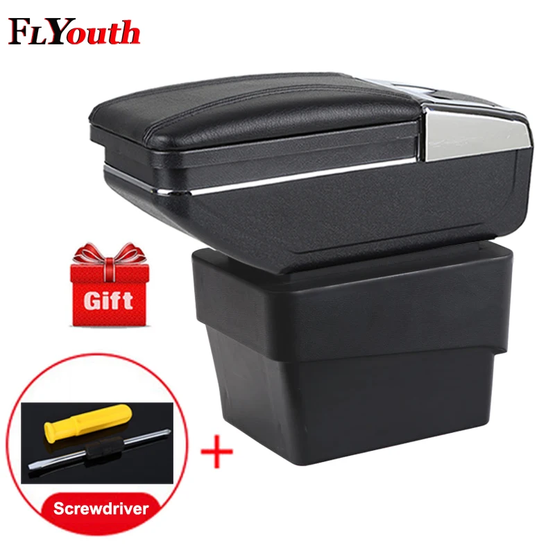 

For Skoda Octavia A7 2015-2018 Car Armrest Box Central Store Content Box With Cup Holder Interior Products Interior Accessories