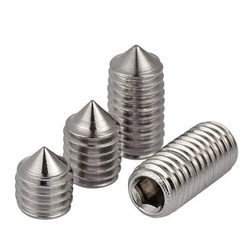 

M8 Grub Screws Stainless Set Screws Hex Socket Head Cone Point Bolt Metric DIN914
