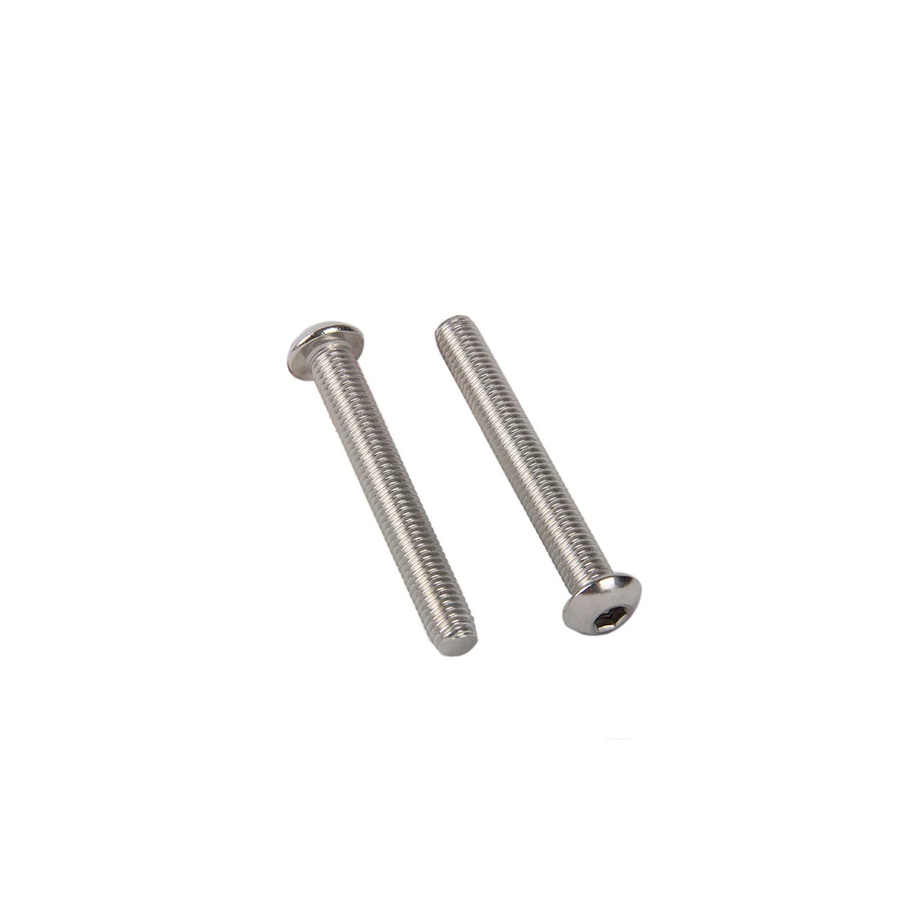 

M5 8mm/10mm/12mm/14mm/16mm/18mm 20mm to 60mm yuan cup Half round head 304 Stainless Steel Hex Socket Head Cap Screw Bolts
