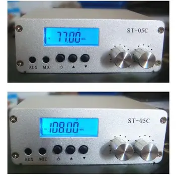 

ST-05C 0.1W/ 0.5W home FM transmitter stereo pll radio broadcast 77-108MHZ