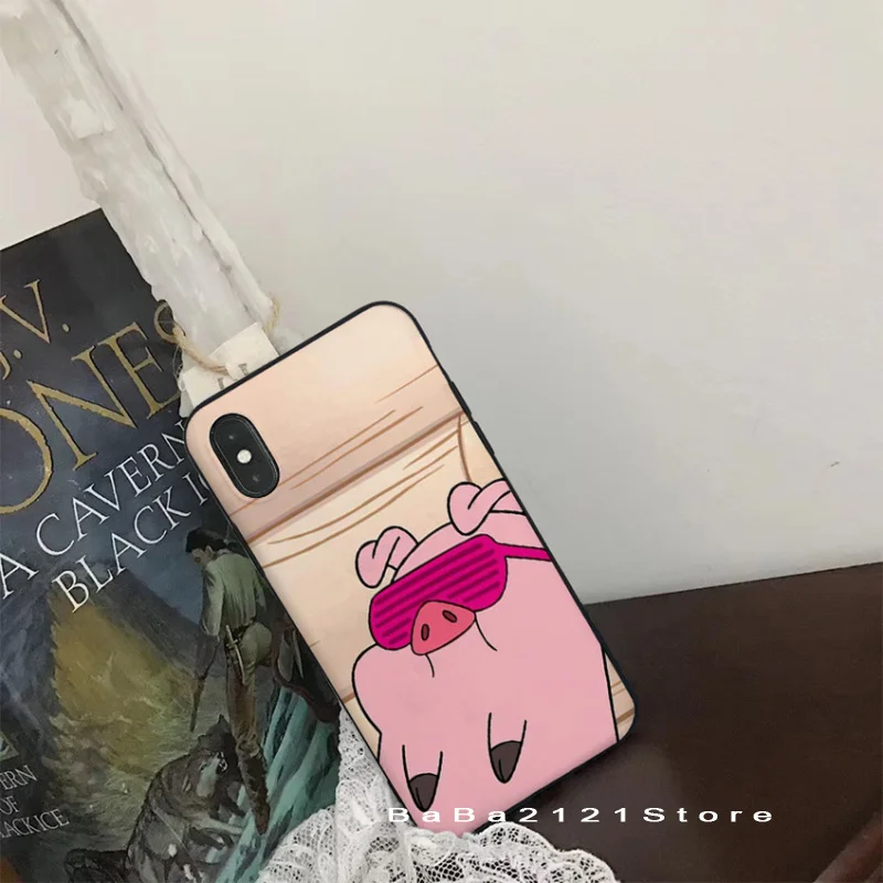 Babaite Gravity Falls Waddles super cute pig Phone Cover for iPhone8 7 6 6S Plus X Xs Xr XsMax 5 5s SE 5c Cover11 11pro 11promax