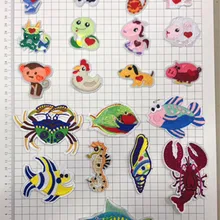 Изготовленная на заказ окрашенная полиэфирная пряжа с вышивкой мультяшная тематическая накладная заплата, множество дизайнов, различные размеры, LY180429A