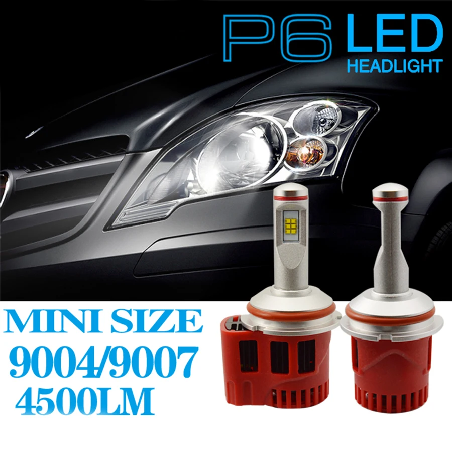 

2 Bulbs 45W Car LED Headlamp H4 LED 4000K Auto Fog Lamp Light H1 H3 H7 Headlight Bulb LED H11 P6 3000k 4000K 5000K 6000K 9000LM