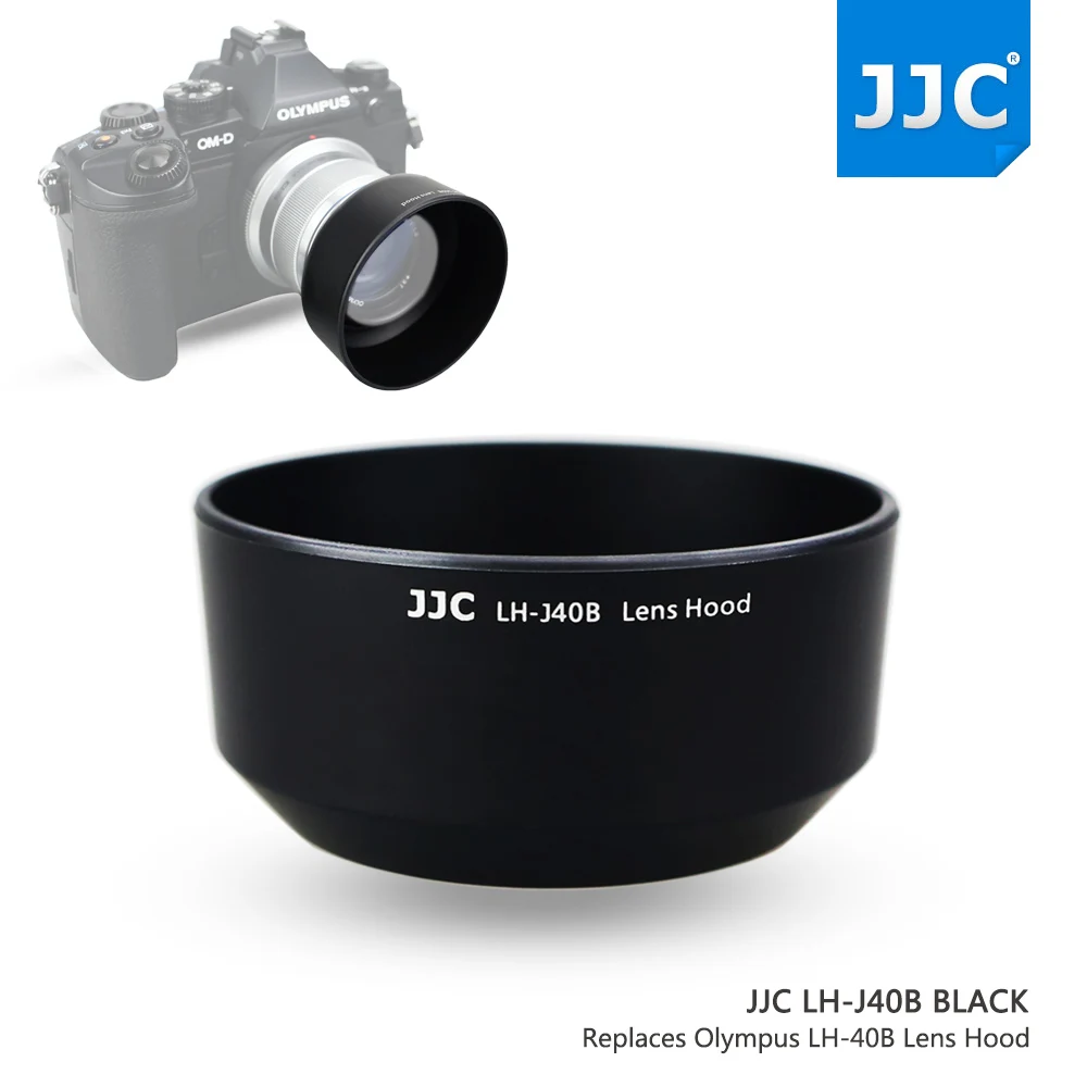 Buy JJC LH J40B Black Silver Pro Lens Hood Shade For