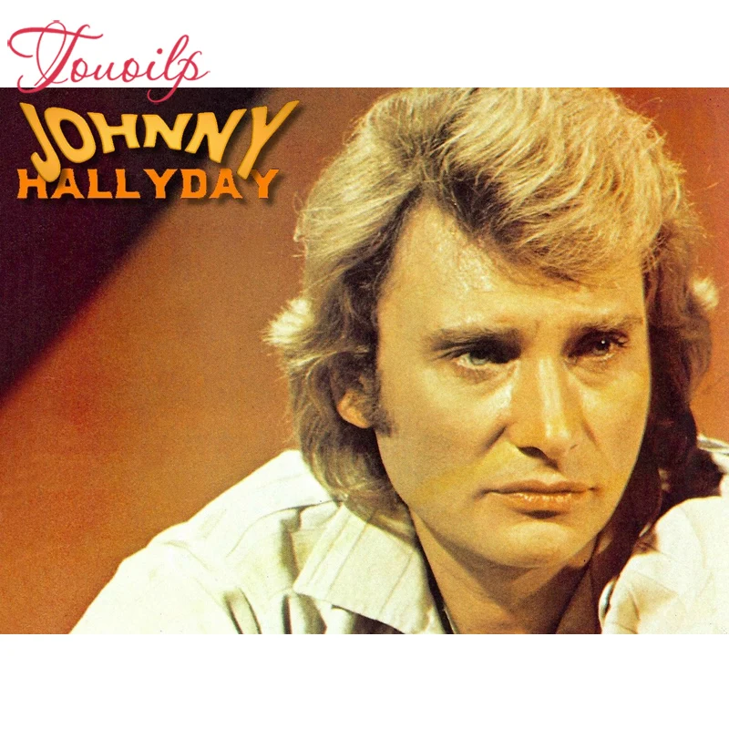 

TOUOILP Full Square/Round Drill 5D DIY Diamond Painting"johnny hallyday"Diamond Embroidery Cross Stitch Mosaic Home Decor Gift