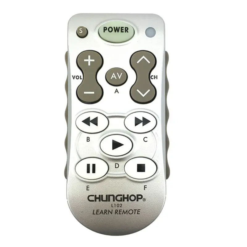 CHUNGHOP L102 обучающий пульт дистанционного управления для ТВ/SAT/DVD/CBL/CD/DVB-T для SAMSUNG LG SONY PHILIPS и других фирменных копий - Цвет: Silver