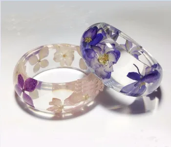 

Pure hand mould Transparent Silicone Round Bracelet Mould For Resin Real Flower DIY Mold Bangle Mould resin molds for jewelry