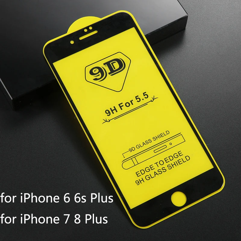 Закаленное стекло 9D Lovebay для iPhone 6 6s 7 8 Plus X XR XS Max защита экрана полное покрытие