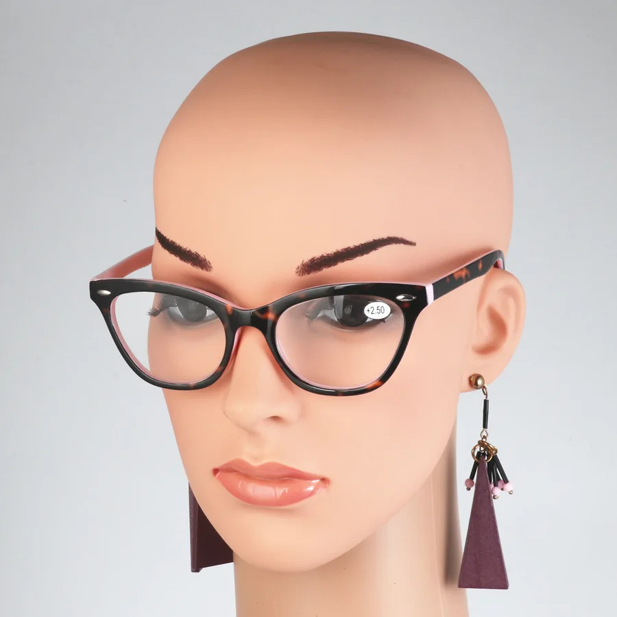 2018 Sexy Cat Eye Women Classic Leopard Pink Reading Glasses Female