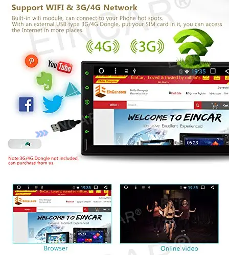 Cheap HD 7" Android 6.0 two din Car Radio Double two 2 Din Stereo in Dash Capacitive creen Quad-Core GPS Sat Navi Support Wifi/SD/USB 1