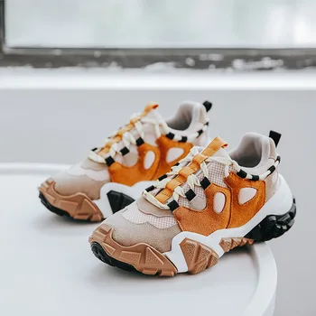 

Casual White Shoes Platform Sneakers Fashion Brand Dirty zapatos de mujer Ladies chunky footware Thick Bottom Dad Sneakers Shoes