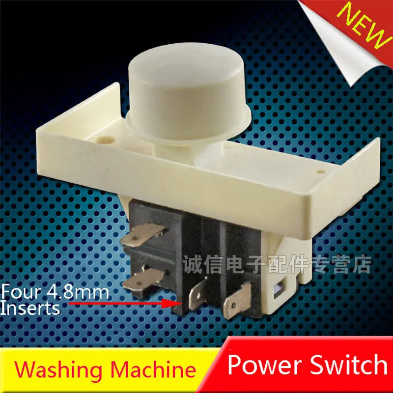 

5Pcs New Fully Automatic Washing Machine Power Switch Universal Switch Washing Machine Spares