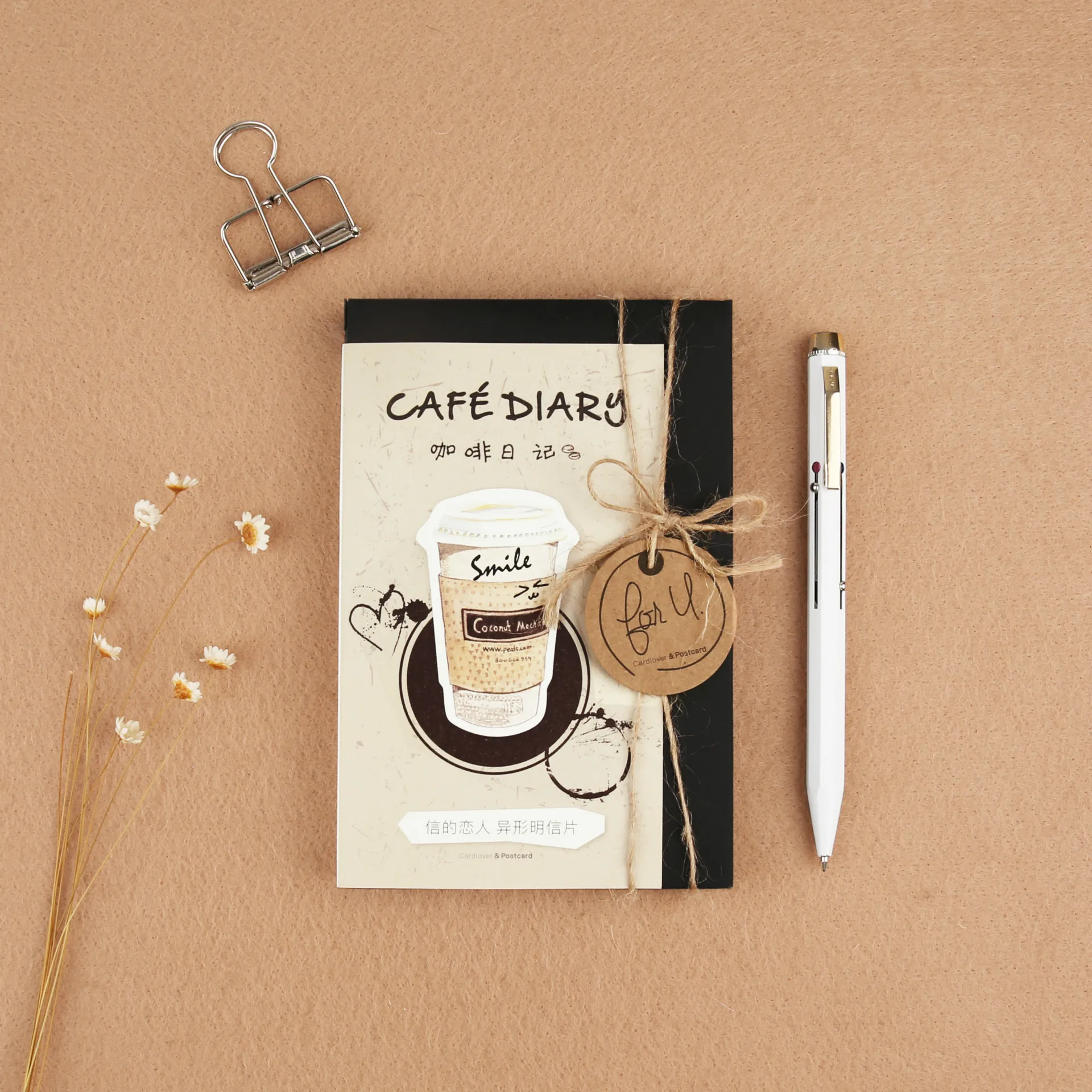 

3 set/1 lot Retro Coffee diary Greeting Card Postcards Birthday Bussiness Gift Card Set Message Card W-KP-1203