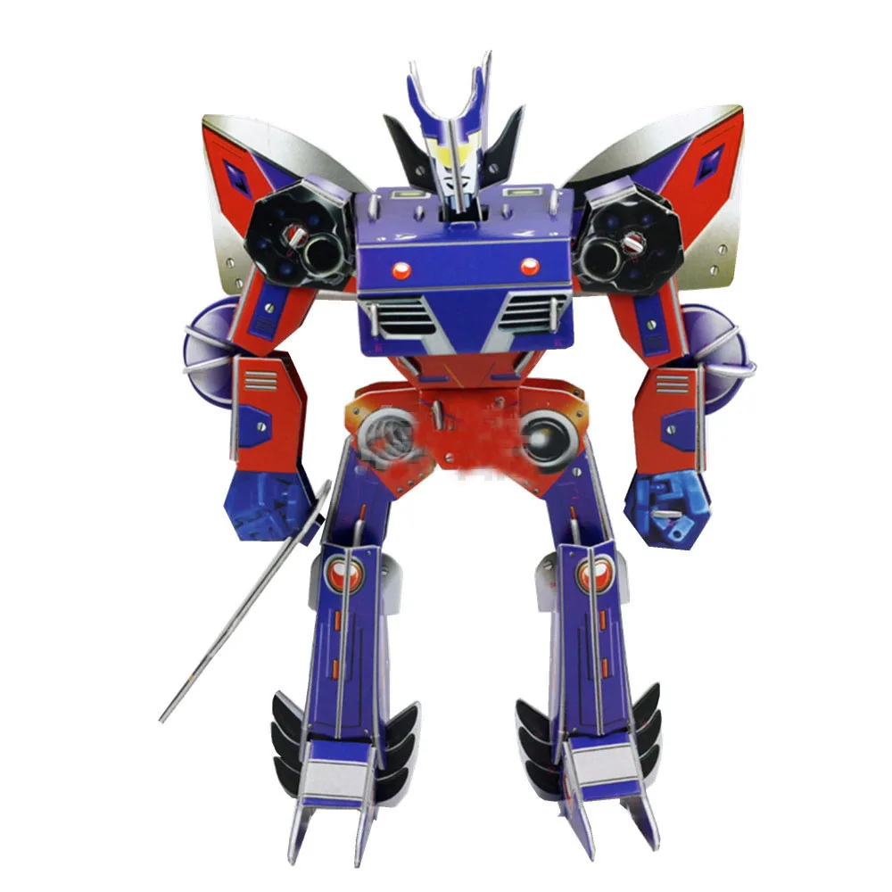 

3D Wooden Paper Puzzle Model DIY Robots, Car, House Model Puzzle Toys Kids Toys Factory Wholesale