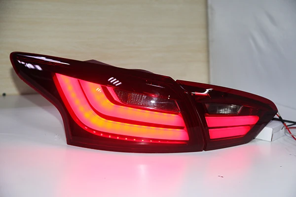 Для Ford Sedan Focus 3 Светодиодная лента задний фонарь задний светильник s 2012 2013 год с Парковочный фонарь заднего хода светильник s ходовой светильник s