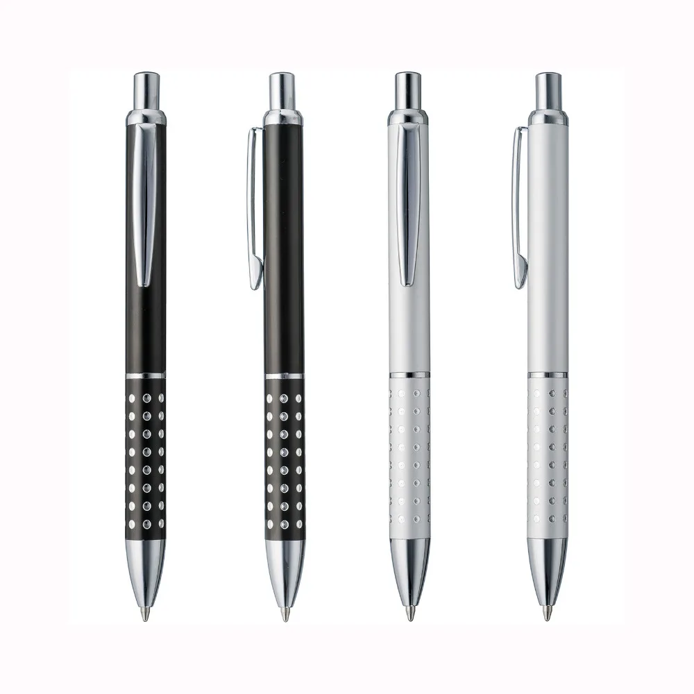 Lot 50pcs Cheap Metal Ball Pen,Aluminium Dot Grasp,Free Laser Engraved Company Logo&Text,Customized Promotional Event Gift