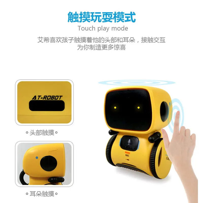 2023 New Type Interactive Robot Cute Toy Smart Robotic Robots for Kids Dance Voice Command Touch Control Toys birthday Gifts 3