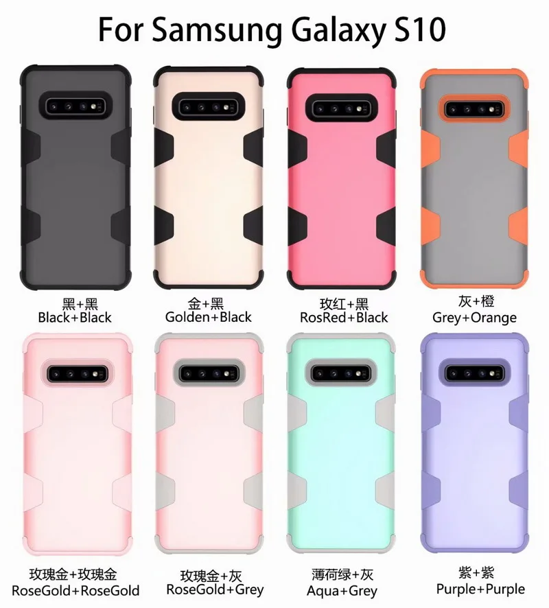 Модный чехол из поликарбоната и силикона для телефона чехол для samsung Galaxy S10 S9 S8 plus Note 8 9 чехол противоударный чехол для Apple, iphone XR XS Max X 6 6s 7 8 Plus