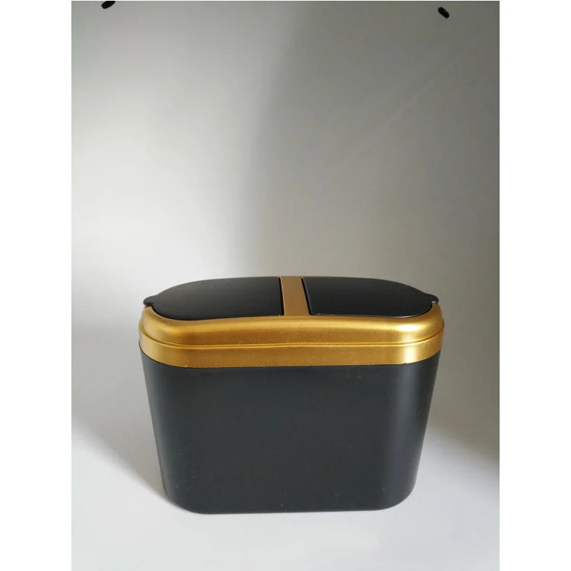 Креативная Автомобильная корзина для мусора/мусорное ведро мини хранение разного - Название цвета: Золотой