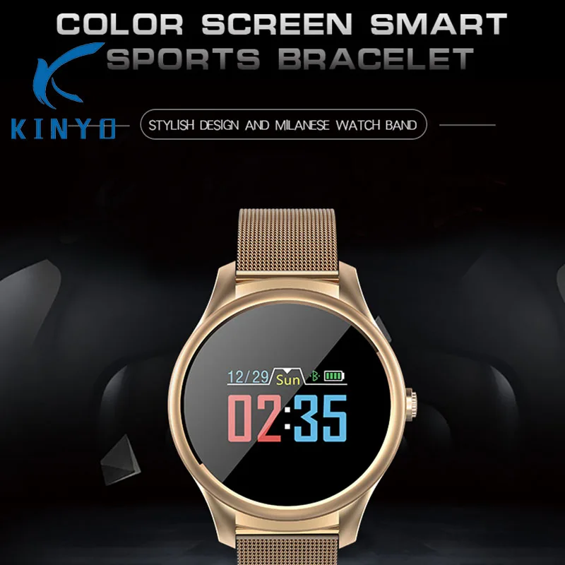 

Color screen smart wristband blood pressure monitoring sleep tracker smart band 25 days standby outdoor activity sports bracelet