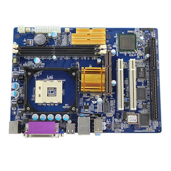 845GV с одной планкой Поддержка Socket 478 CPU 2 слота PCI бортовой VGA LAN звук фотография|socket