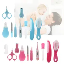 Высокое качество 10 шт безопасности Уход и гигиена ребёнка комплект Уход за лошадьми комплект кусачки для ногтей гребень термометр расческа ухода за новорожденными инструмент