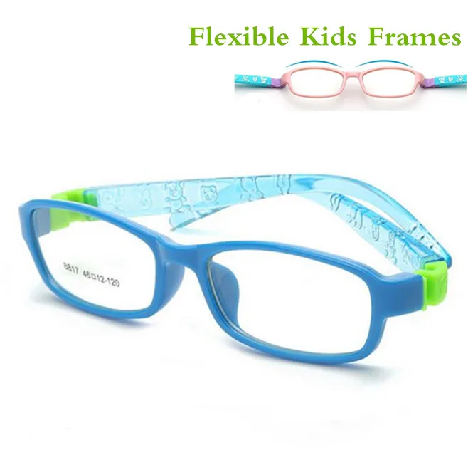 

Bendable No Screw Kids frame glasses Boy Child glasses Flexible Children frames eyewear TR Optical glass 8817