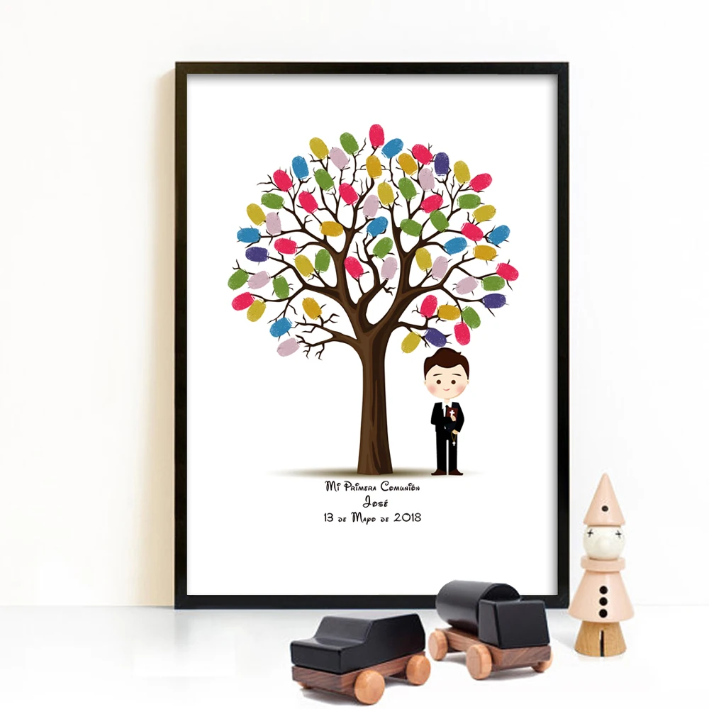 

Free Custom Mi Primera Comunion Signature Fingerprint Guest Book,Kids First Holy Communion Souvenir,Gift For Boys Girls Baptism