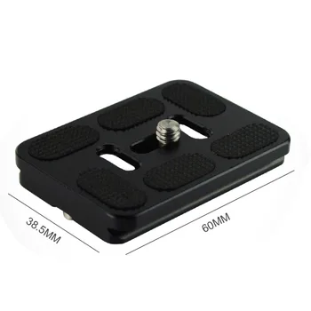 

Aluminum Alloy CNC Quick Release Plate PU60 for SLR Camera PTZ Tripod Ball Head Clamp 38.5mm Spare Parts