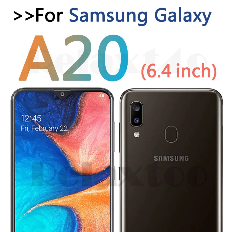 9D закаленное Стекло для samsung Galaxy A10 A20 A30 A40 A50 Экран протектор для samsung 10 20 30 40 50 полный наклеивающаяся защитная пленка - Цвет: A20