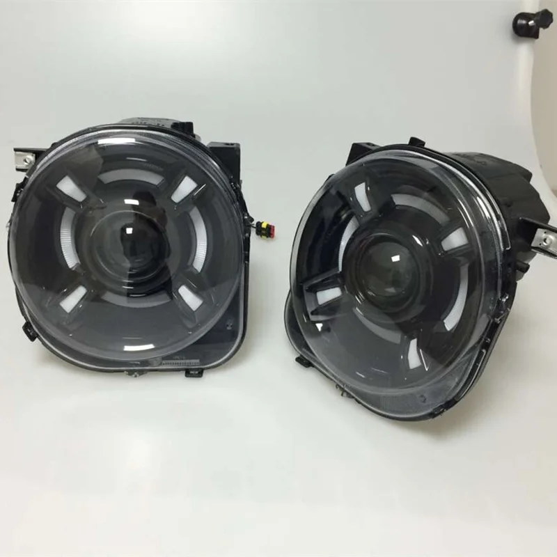 Пара 2015 2018 для Jeep Renegade HID фар с DRL и би ксеноновым проектором BU H4 Фары|lamp headlight|hid