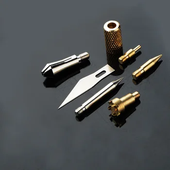 

7pcs Wood Burning Pen Set Welding Tips & Stencil Set Soldering Iron Carving Tools For DIY Craft